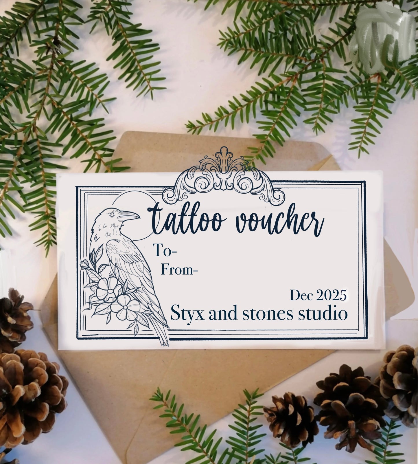 Tattoo vouchers for the studio £50