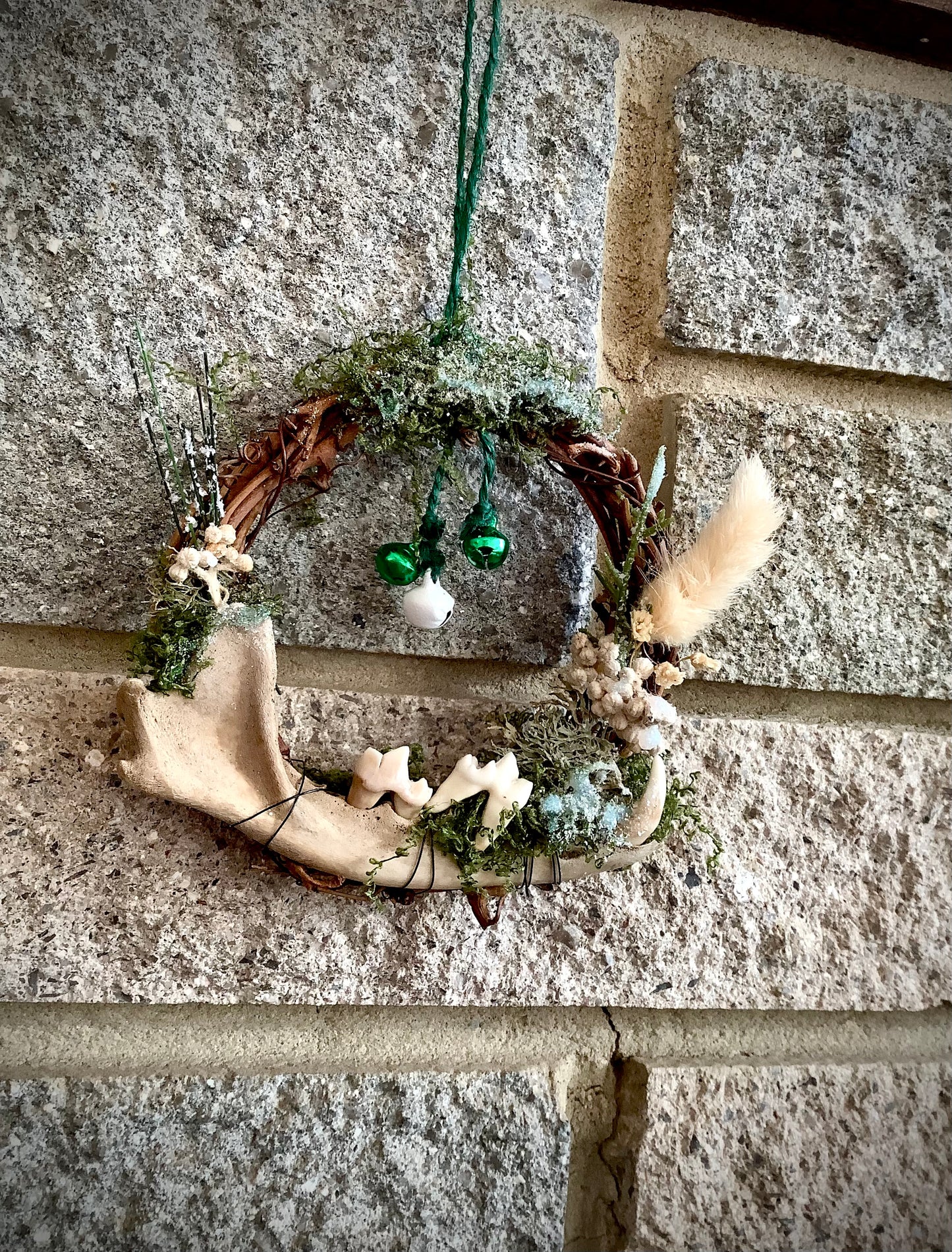 ✨ Hand-Made Witch’s Bone Wreath for Yule ..Ethically Sourced & Enchanted ✨