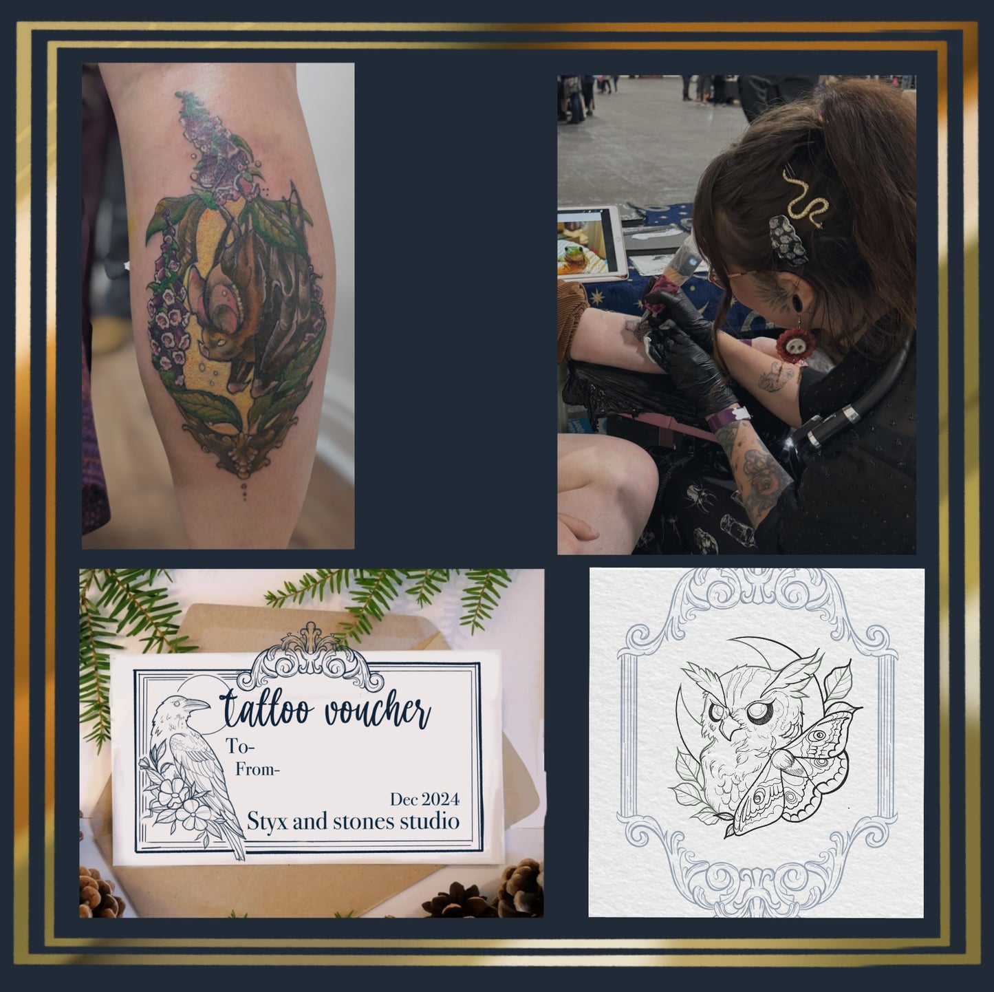 Tattoo vouchers for the studio £50