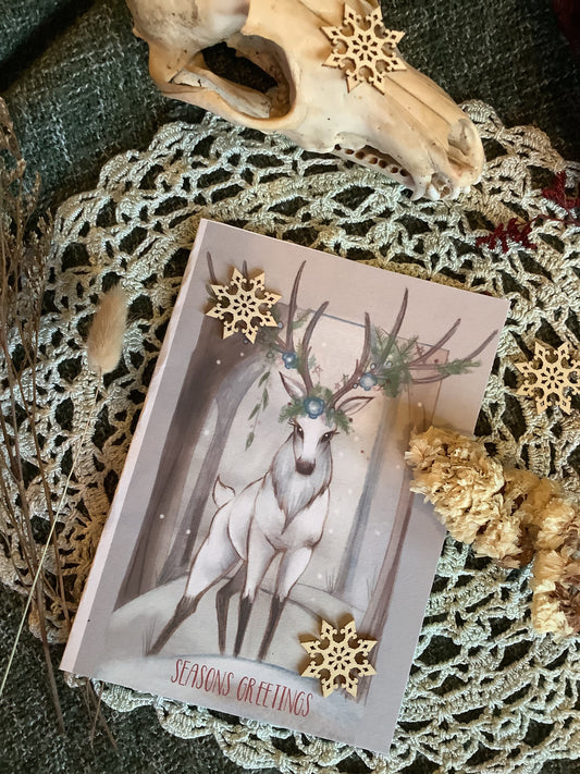 5 witchy Yule cards