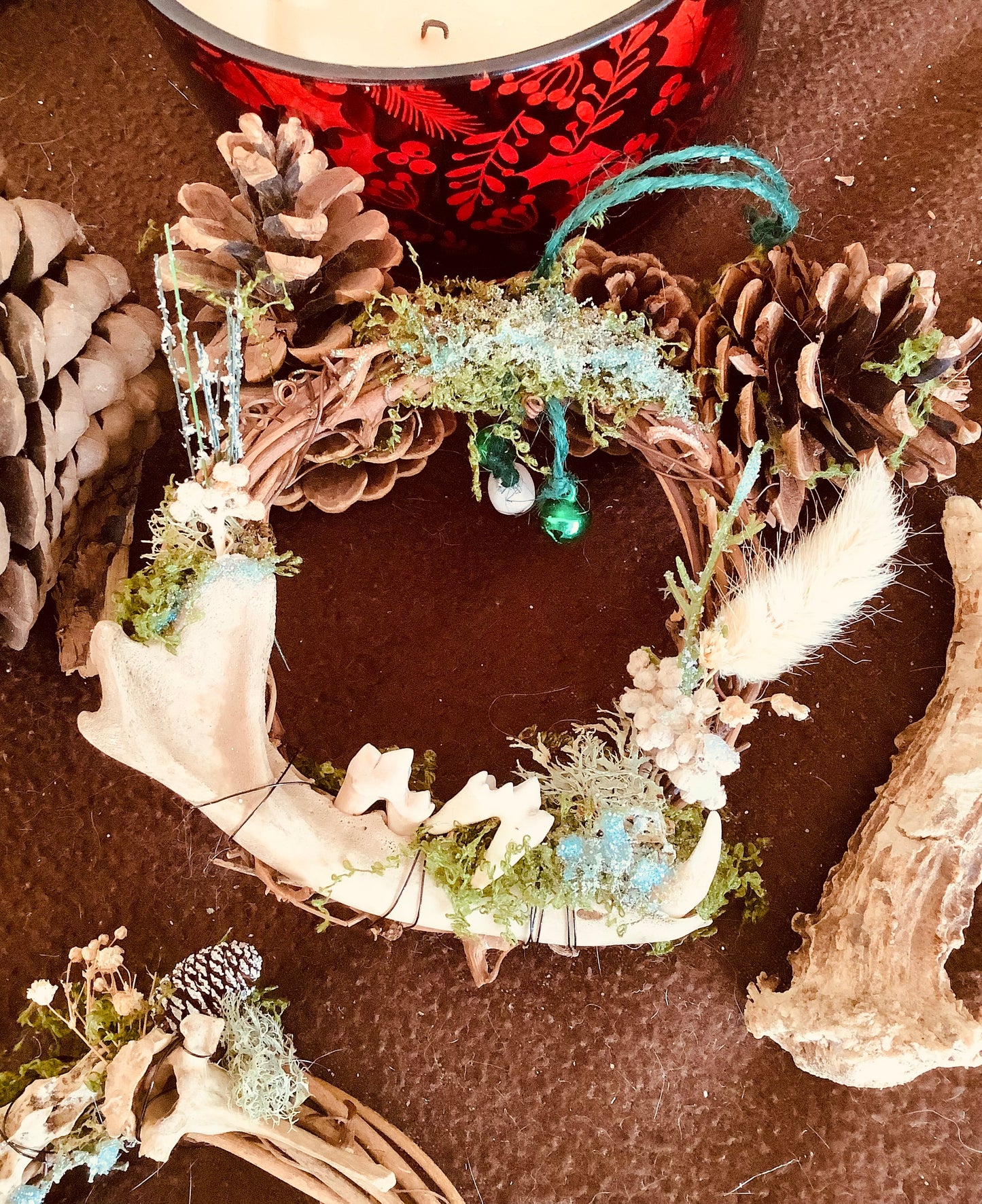 ✨ Hand-Made Witch’s Bone Wreath for Yule ..Ethically Sourced & Enchanted ✨